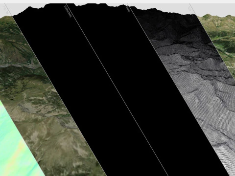 Mountain landscape principality Andorra 3D Model