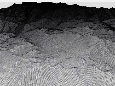 Mountain landscape principality Andorra Modèle 3D