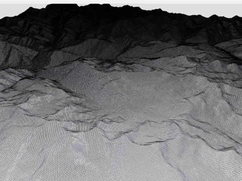 Mountain landscape principality Andorra 3D Model