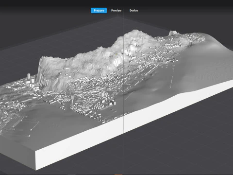 Gibraltar British Overseas Territory 3D Model
