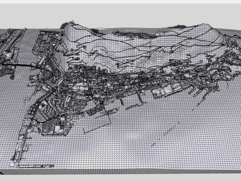 Gibraltar British Overseas Territory Modelo 3D