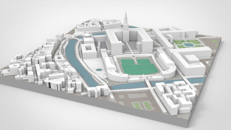 Christiansborg royal palace Copenhagen Denmark 3D Model .c4d .max .obj .3ds .fbx .stl .blend 