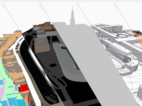 Christiansborg royal palace Copenhagen Denmark 3D Model