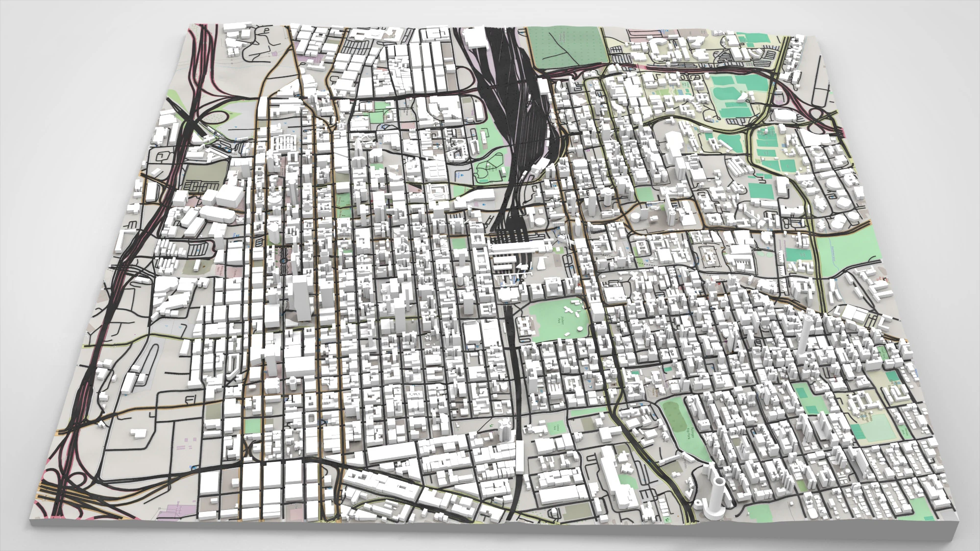 Cityscape Johannesburg South Africa 3D Model .c4d .max .obj .3ds .fbx .stl .blend 