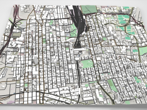 Cityscape Johannesburg South Africa Modelo 3D