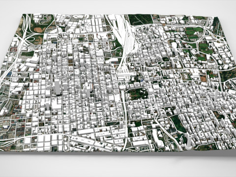 Cityscape Johannesburg South Africa 3D Model