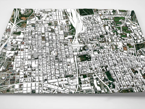 Cityscape Johannesburg South Africa 3D Model