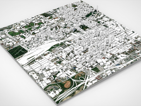 Cityscape Johannesburg South Africa 3D Model