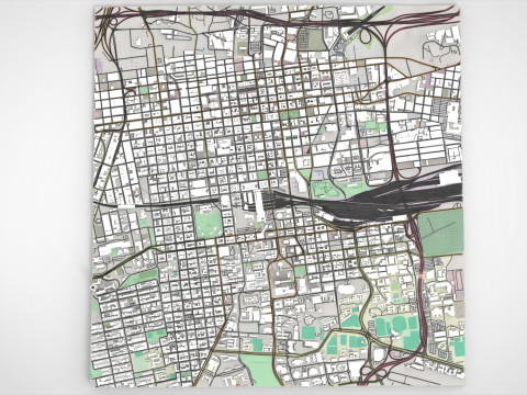 Cityscape Johannesburg South Africa 3D Model