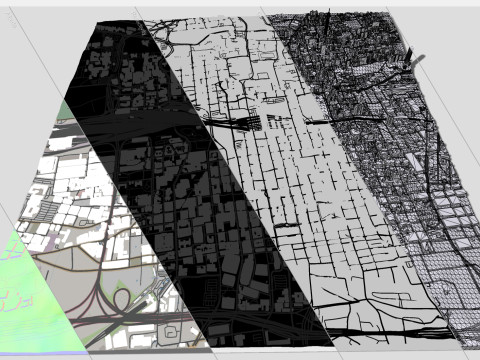 Cityscape Johannesburg South Africa 3D Model