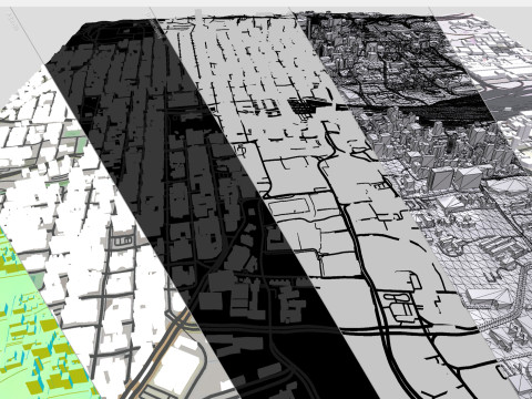 Cityscape Johannesburg South Africa 3D Model