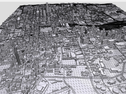 Cityscape Johannesburg South Africa 3D Model