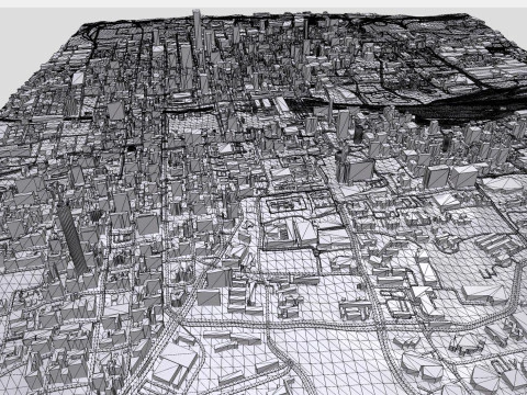 Cityscape Johannesburg South Africa 3D Model