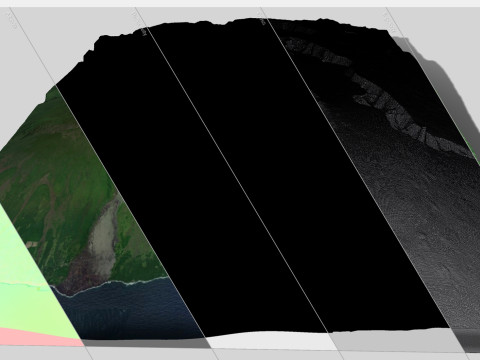Mountain landscape Dolomieu Crater Saint Philippe Reunion France 3Dモデル