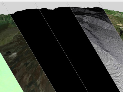 Mountain landscape Dolomieu Crater Saint Philippe Reunion France 3Dモデル