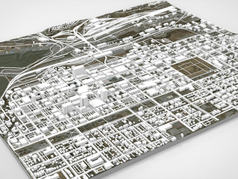 都市景観 アンカレッジ アラスカ州 米国 3Dモデル