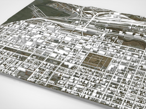 都市景観 アンカレッジ アラスカ州 米国 3Dモデル