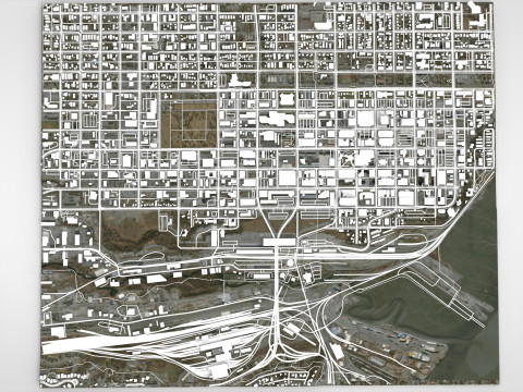 都市景観 アンカレッジ アラスカ州 米国 3Dモデル