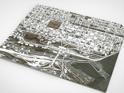 都市景観 アンカレッジ アラスカ州 米国 3Dモデル