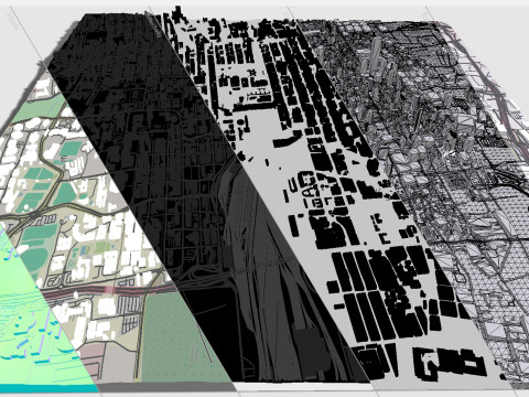 都市景観 アンカレッジ アラスカ州 米国 3Dモデル