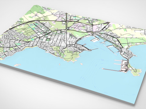 Cityscape Ibiza Balearic Islands Spain 3D मॉडल