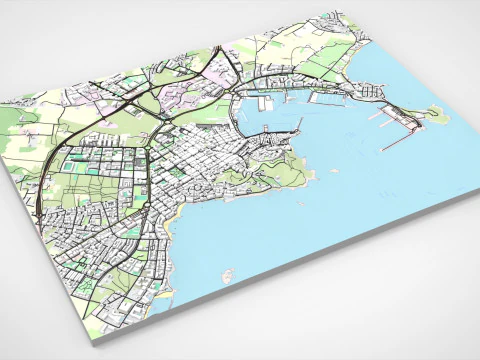 Cityscape Ibiza Balearic Islands Spain 3D Model