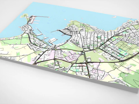 Cityscape Ibiza Balearic Islands Spain 3D Model
