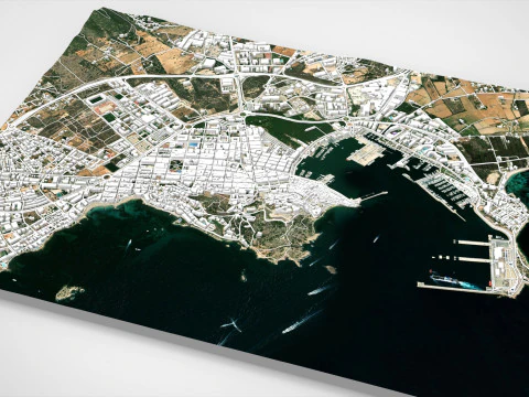 Cityscape Ibiza Balearic Islands Spain 3D Model