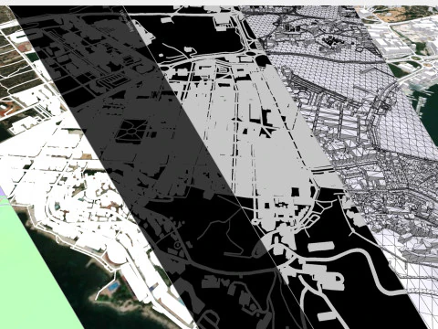 Cityscape Ibiza Balearic Islands Spain 3D Model