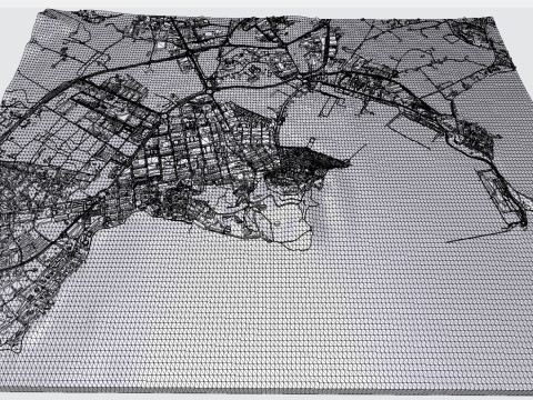 Cityscape Ibiza Balearic Islands Spain 3D मॉडल