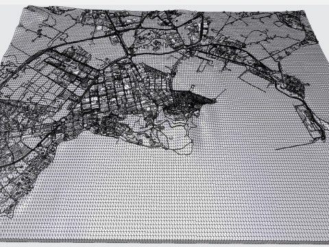 Cityscape Ibiza Balearic Islands Spain 3D Model