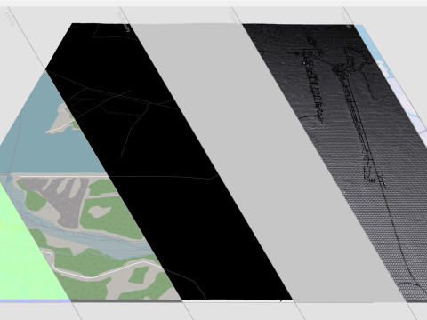 Cityscsape Grand Rapids Manitoba Canada Modello 3D