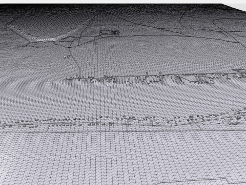 Cityscsape Grand Rapids Manitoba Canada Modello 3D