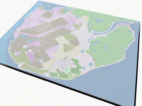 Isle of Grain United Kingdom 3D Model
