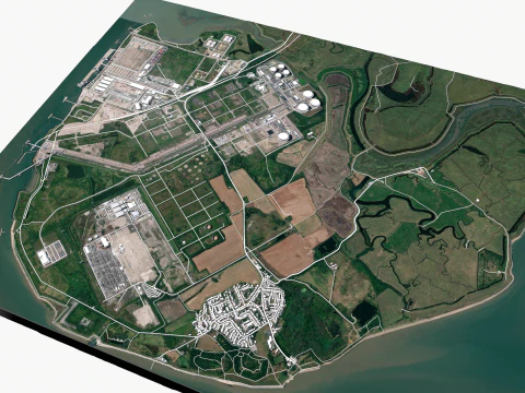 Isle of Grain United Kingdom 3D Model