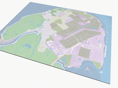 Isle of Grain United Kingdom 3D Model