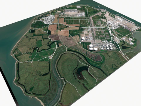 Isle of Grain United Kingdom 3D Model