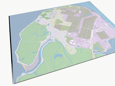 Isle of Grain United Kingdom 3D Model