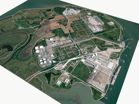 Isle of Grain United Kingdom 3D Model