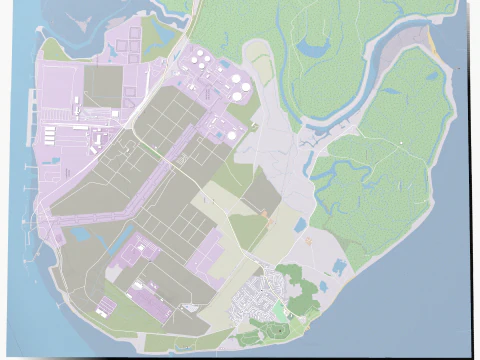 Isle of Grain United Kingdom 3D Model