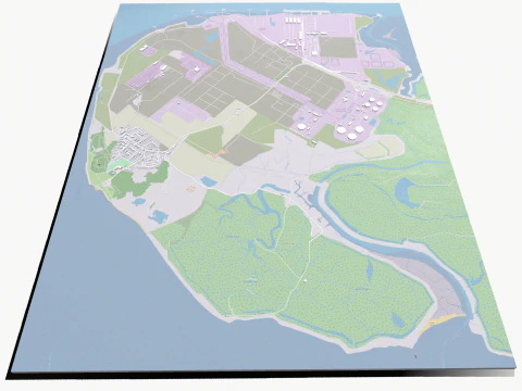 Isle of Grain United Kingdom 3D Model