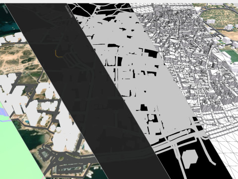 Cityscape Sant Antoni de Portmany Ibiza Balearic Islands Spain 3D Model