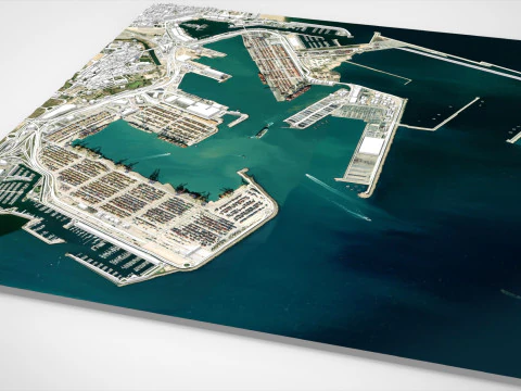 The Port of Valencia Spain 3D Model