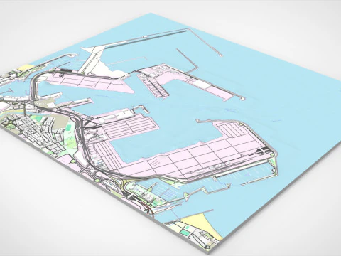 The Port of Valencia Spain 3D Model