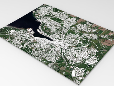 Stadsgezicht Flensburg Duitsland 3D Model