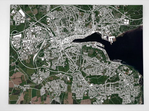 Stadsgezicht Flensburg Duitsland 3D Model