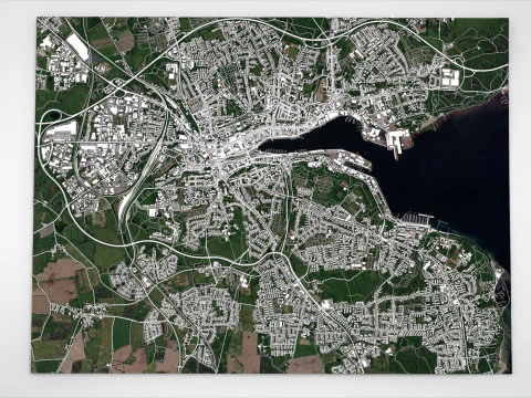 Cityscape Flensburg Germany 3D Model