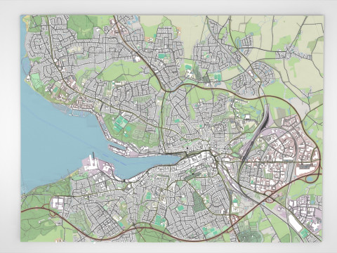 Stadsgezicht Flensburg Duitsland 3D Model