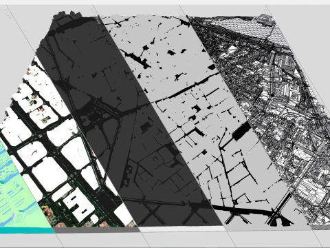Cityscape Barcelona Catalonia Spain 3D Model