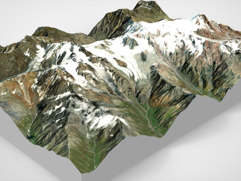 Mountain landscape Kazbek Caucasus 3D Модель